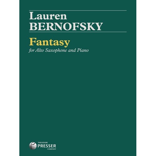 Bernofsky - Fantasy For Alto Sax/Piano (Softcover Book)