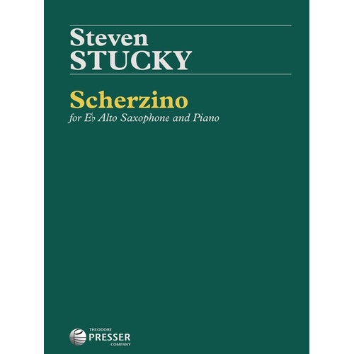 Stucky - Scherzino Alto Sax/Piano (Softcover Book)