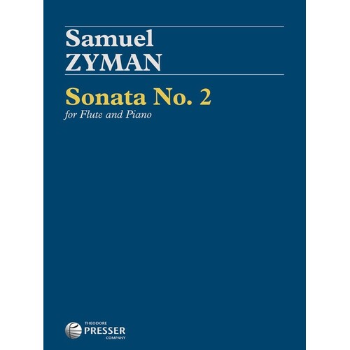 Zyman - Sonata No 2 Flute/Piano (Softcover Book)