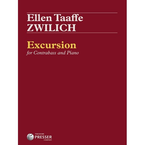 Zwilich - Excursion For Contrabass/Piano (Softcover Book)