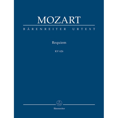 Mozart Requiem K 626 Study Score Urtext 163 Pages Barenreiter