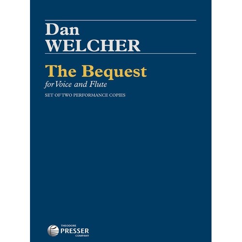 Welcher - The Bequest For Voice/Flute (Softcover Book)