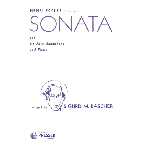 Eccles - Sonata for Alto Saxophone/Piano arranged by Rascher