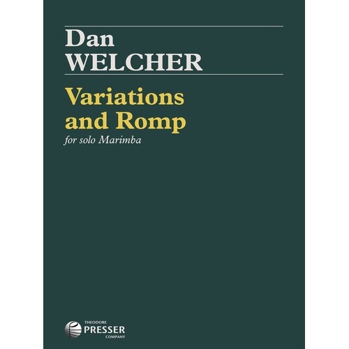 Welcher - Variations And Romp Marimba Solo (Softcover Book)