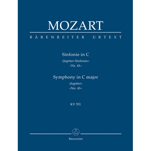 Mozart Symphony in C Major No. 41 K 551 Jupiter Study Score 80 Pages Urtext