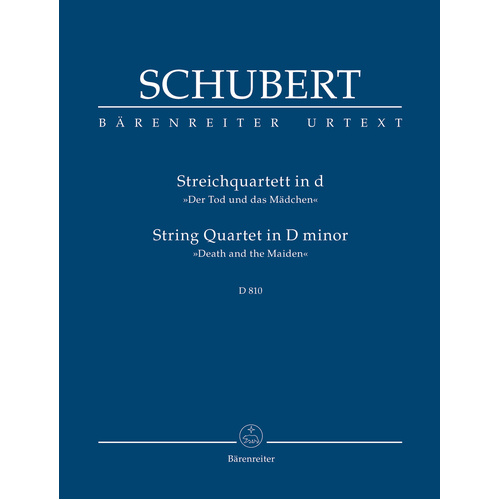 String Quartet D D810 Study Score