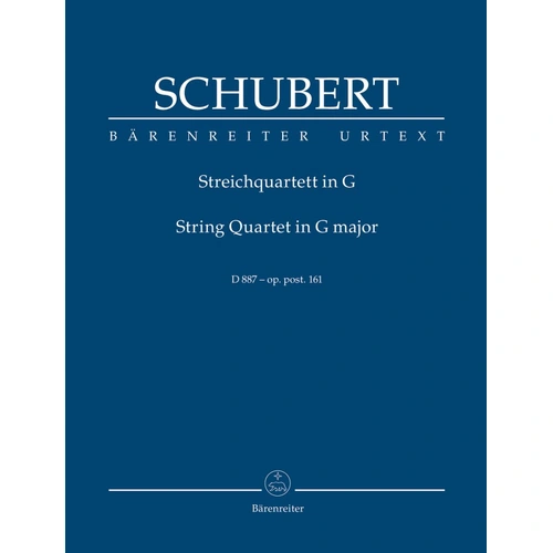String Quartet G Op 161 Post D887 Study Score by Franz Schubert
