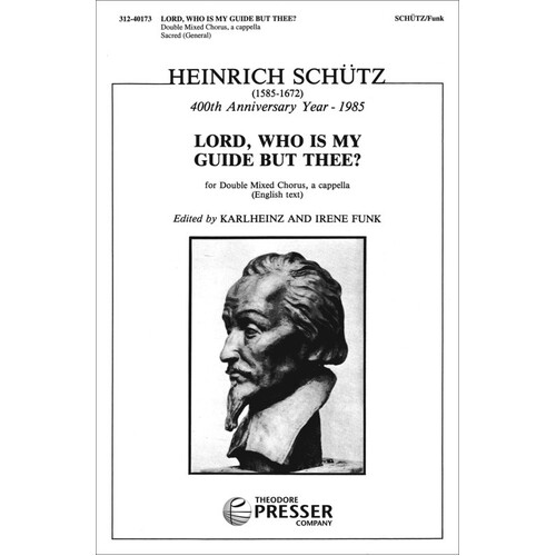 Lord Who Is My Guide But Thee? SATB A Cappella (Octavo)