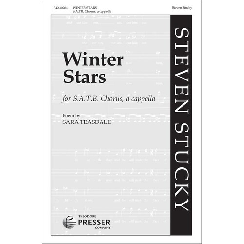 Winter Stars SATB A Cappella (Octavo)