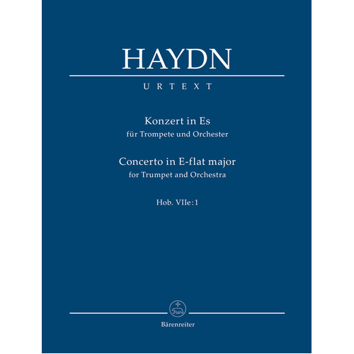 Concerto in Eb Major for Trumpet and Orchestra Full Score by Haydn