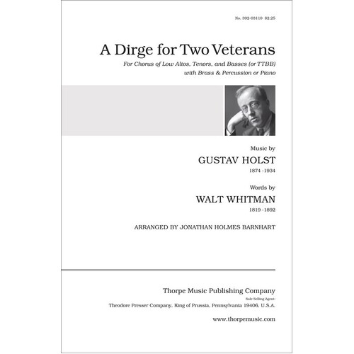 A Dirge For Two Veterans Atbb (Octavo)