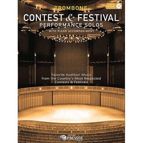 Contest And Festival Solos Trombone Book/CD 