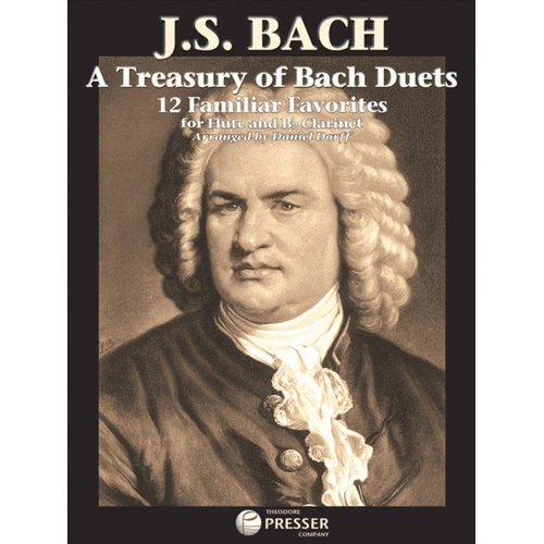 Treasury Of Bach Duets Arr Dorff Flute clarinet 