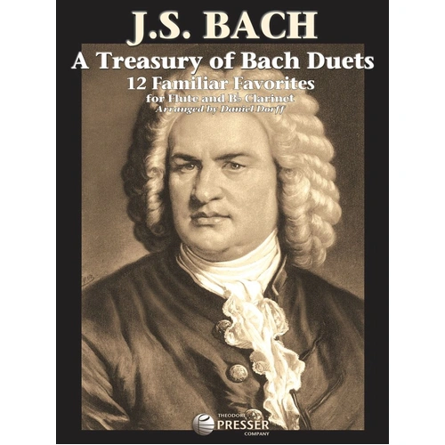 Treasury of Bach Duets Arranged by Dorff for Flute
