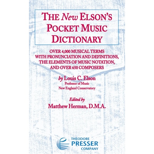 New Elsons Pocket Music Dictionary