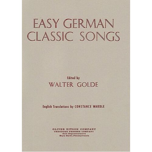 Easy German Classic Songs Ed Golde