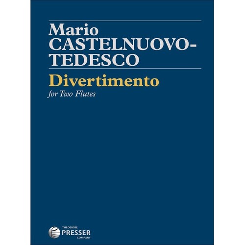 Castelnuovo-Tedesco - Divertimento For 2 Flutes (Softcover Book)