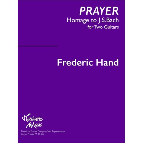 Hand - Prayer For 2 Guitars (Softcover Book)
