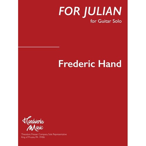 Hand - For Julian Guitar Solo (Softcover Book)