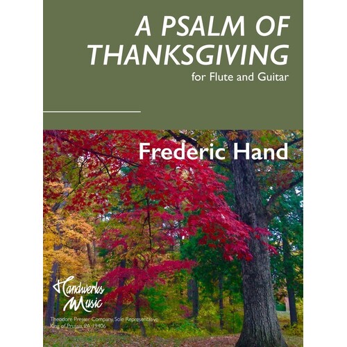 Hand - A Psalm Of Thanksgiving Flute/Guitar (Softcover Book)