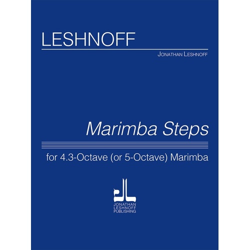 Leshnoff - Marimba Steps For 4.3 Or 5 Octave Marimba Softcover Book (Marimba)