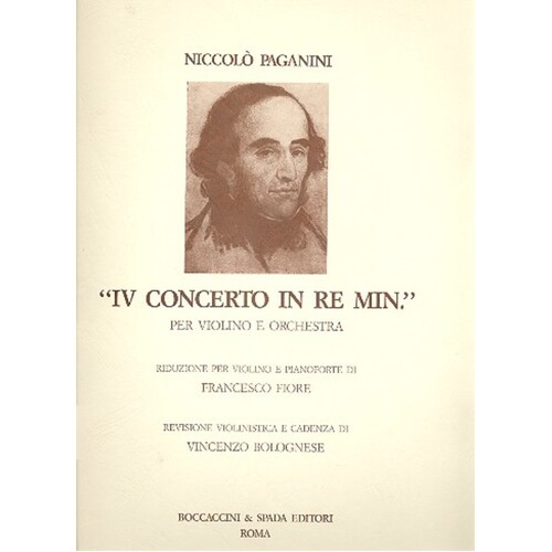 Concerto No 4 D Min Violin Piano 