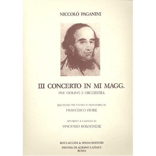Concerto No 3 E Violin Piano 