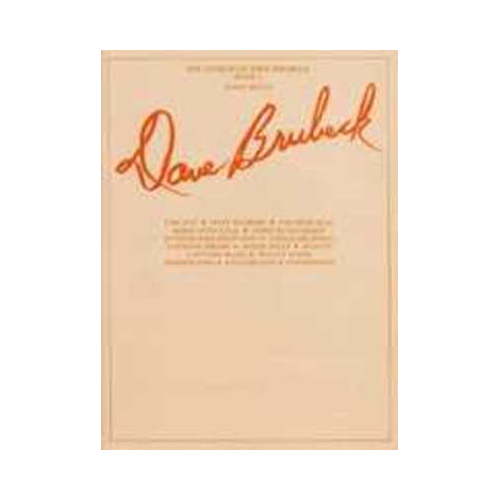 The Genius of Dave Brubeck Book 1 - Intermediate/Advanced Piano Solos