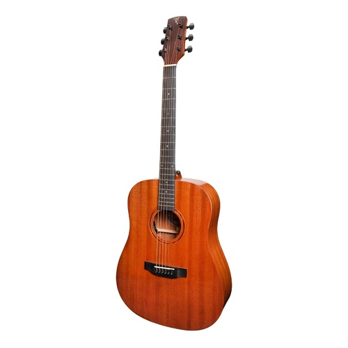 Timberidge 'Messenger Series' All Solid Mahogany Acoustic-Electric Dreadnought Guitar (Natural Gloss)