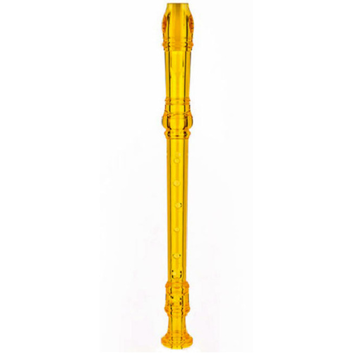 Maxtone TR57TB Yellow Soprano Descant Recorder with Baroque Fingering