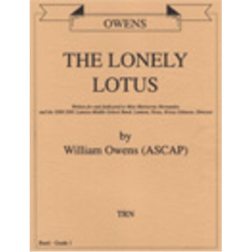 Lonely Lotus The Concert Band  Score/Parts