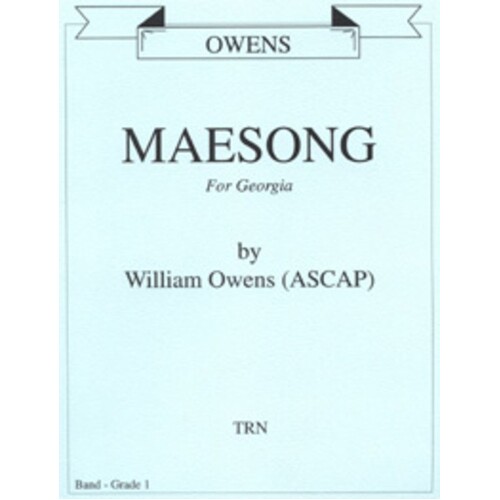 Owens - Maesong Concert Band 1.5 Score/Parts
