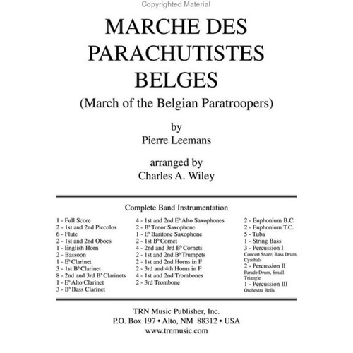 Marche Des Parachutists Belges CB3.5