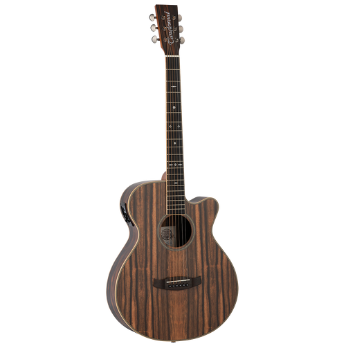 Tanglewood TRU4-CE-AE Reunion Pro Solid Top All Ebony Super Folk C/E Guitar