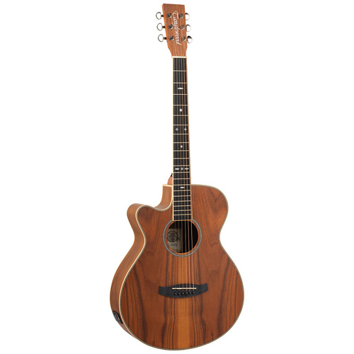 Tanglewood Reunion Pro TRU4CEAWLH Left-Handed Acoustic Guitar Solid Spruce Figured Walnut Natural Satin