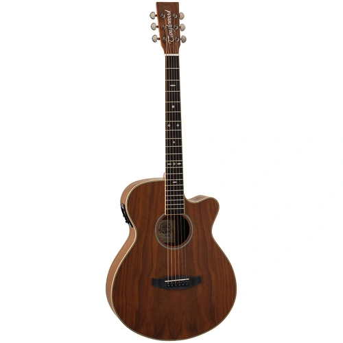 Tanglewood Reunion Pro TRU4-CE-AW All Figured Black Walnut Solid Top Super Folk Acoustic Guitar