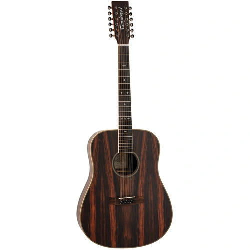 Tanglewood Reunion Pro TRU512AE 12-String Dreadnought Guitar with Solid Spruce Top and Ebony Back & Sides