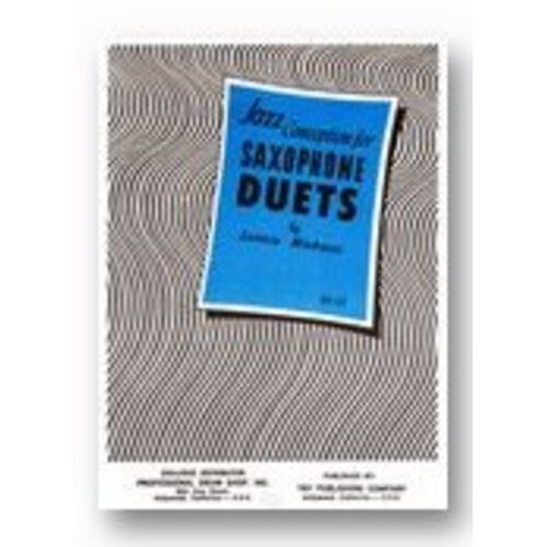 Jazz Conception For Saxophone Duets Book/CD (Softcover Book/CD)