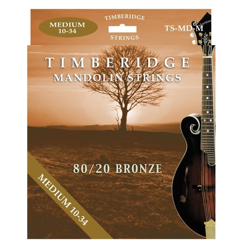Timberidge Medium Tension 80/20 Bronze Mandolin Strings 10-34