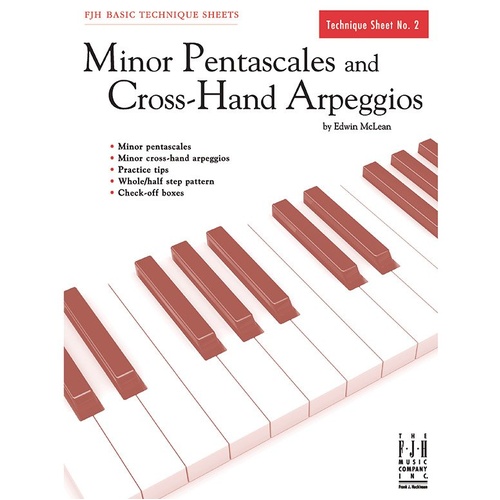 Minor Pentascales and Cross-Hand Arpeggios Piano Technique Sheet by Edwin McLean