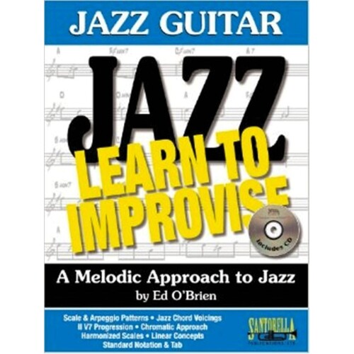 Jazz Guitar Learn To Improvise Book/CD (Book/CD)