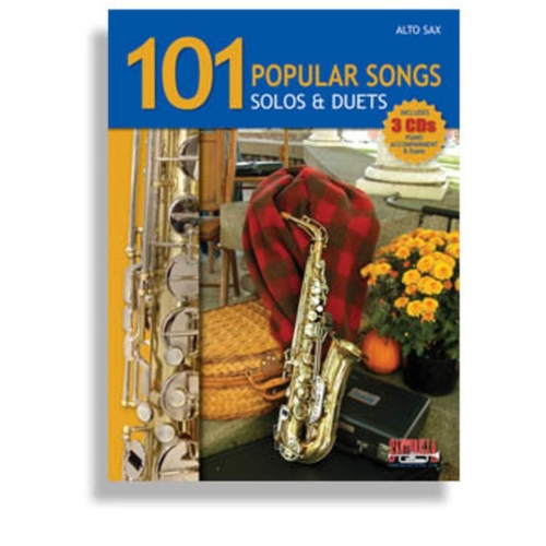 101 Popular Songs Alto Sax Book/3CD 