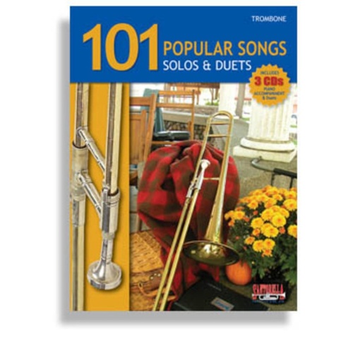 101 Popular Songs Trombone Book/3CD 