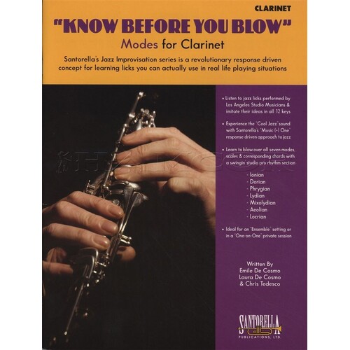 Know Before You Blow Modes clarinet Book/CD (Book/CD)