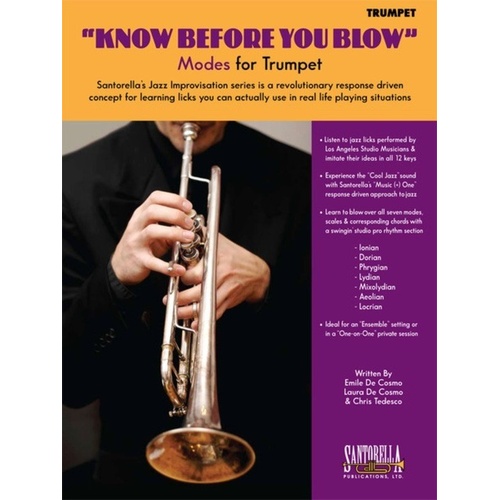 Know Before You Blow Modes Trumpet BK/CD