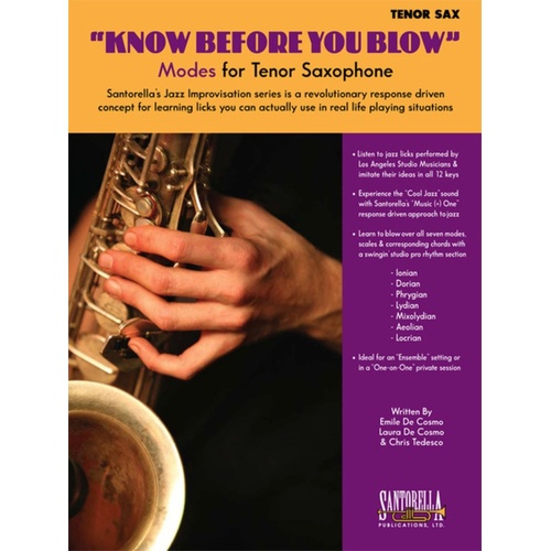 Know Before You Blow Modes Tenor Sax Book/CD 