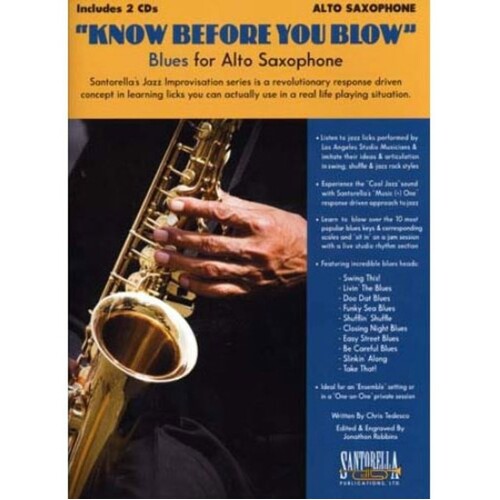 Know Before You Blow Blues Alto Sax Book/2CDs (Book/CD)