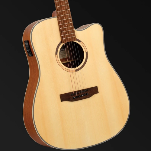 Tanglewood Strada Dreadnought Spruce/Mahogany Cutaway Electric Guitar TS5-CE
