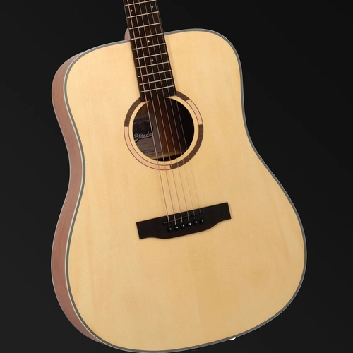 Tanglewood Strada Dreadnought Acoustic Guitar - Spruce/Mahogany, Ebony Amara Fingerboard, Open Pore Natural Satin Finish, Model TS5