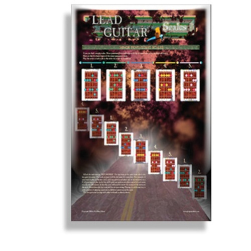 Poster Guitar Lead Guitar Scales 43cm x 28cm 